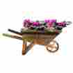 Wpb-1 Wet Your Plants Wooden Planter Boxes Small Garden Wheelbarrow Flower Stand Pot Outdoor Plant 612627302797