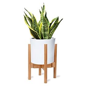 X-cosrack Adjustable Plant Stand Mid Century Wood Modern Flower Potted