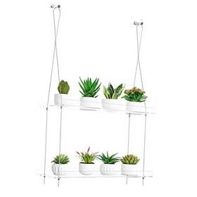 Xiwei 629103419948 2-tier Acrylic Plant Shelves For Window Of Kitchen 16 Inch Wall 2 Tier