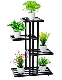 Yemuny 4 Tier Metal Plant Stand Shelf 5 Potted Flower Pot Holder Planter