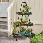 Yhd0346a Unbranded Outdoor Frame Plant Stand Flower Display Three Shelves Sunroom