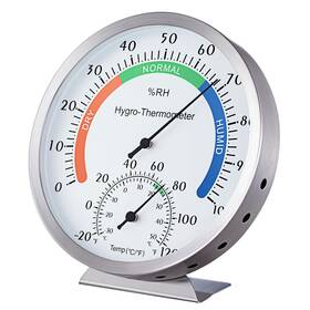 Yw666 Yingwing Hygro-thermometer Stainless Steel 5 Inch Colorful Dial Indoor Outdoor Hygrome