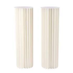 Jjoul85swdzj8 Yiyibyus Plant Stands 39.4 Inch Tall Foldable Pvc Plastic Cylinder Flower 2-piece