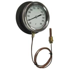 12u657 Zoro Select Analog Panel Mt Thermometer 30 To 300f