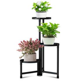 Clearance28 Ztktedf 668728434615 Plant Stand Indoor Outdoor 3 Tier Black Metal Stands