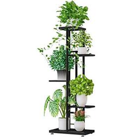 Zzbiqs 5 Tier Metal Plant Stand Holder Adjustable Multiple Flower Pot