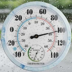 10 Inch Analog Indoor Outdoor Thermometer With Hygrometer, Waterproof Wall Th.... Fixed Price $31.07.