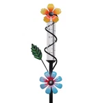 Esttop Flower Rain Gauge Outdoor, 5 Inch Glass Tube Freeez-proof Metal Black. Fixed Price $23.38.