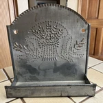Galvanized Tin Punched Wheat Design 9" Spice Rack Farmhouse Toiletries Shelf. Fixed Price $18.95.