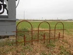 Small Wrought Iron Garden Border Edging Fence - 16". Fixed Price $89.95.