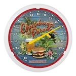 104-134MV1 Margaritaville Cheeseburger 13.25" Indoor/outdoor Dial Thermometer. Fixed Price $18.95.