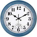 12 Inch Retro Waterproof Wall Clock With Thermometer For Home Patio Decor. Fixed Price $22.88.