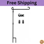 Garden Flag Stand-holder-pole With Stopper Anti-wind Clip For.... Fixed Price $8.99.