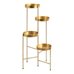Kate Laurel Finn Modern 4-TIER Plant Stand; 44; 10X11X44, Gold. Fixed Price $183.75.