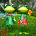 Hongland 3D Frog Metal Yard Art Garden Stake Handcrafted Figurine. Fixed Price $52.99.