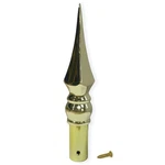 Gold Spear Flag Pole Topper, Heavy Duty Zinc Alloy Square Finial, Metal.... Fixed Price $62.05.