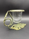 Vintage Cast Metal Leaf Vine Plant Stand Or Candle Holder. Fixed Price $39.99.