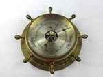 Bey Berk International Brass Ships Wheel Porthole Barometer SB402. Fixed Price $275.00.