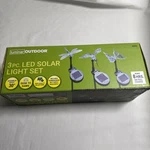 Luminar Outdoor 3PC Led Solar Stake Lights Hummingbird Butterfly Dragonfly 30". Fixed Price $20.20.
