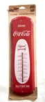 Vtg Desperate Enterprises Drink Coca Cola Tin Wall Mount Thermometer New/sealed. Fixed Price $29.00.