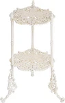 Vintage Cast Iron 2-TIER Plant Stand Elegant Butterfly & Floral Design W/. Fixed Price $155.31.