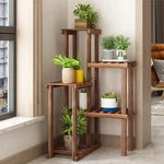 Well-arranged Wood Plant Stand Holder Flower Display Rack Indoor Outdoor Corner. Fixed Price $35.93.