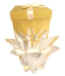 Royal Gallery Crystal Lotus Flower Candle Holder & Gift Box, Made Italy. Fixed Price $16.57.