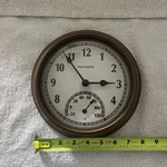 Acu Rite Plastic Thermometer Clock. Fixed Price $7.50.