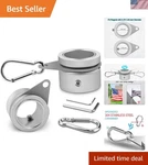 Aluminum Alloy Flag Pole Rings - 360 Rotating Design For Seasons, Pack Of 2. Fixed Price $13.99.