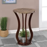 Elton Traditional Living Room Round Faux Marble Top Accent Table/plant Stands. Fixed Price $94.00.