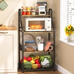 Sonyabecca Microwave Stand Storage 4-TIER Bakers Racks For Kitchens Coffee Bar. Fixed Price $152.19.
