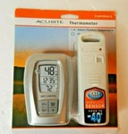 Acurite Indoor Outdoor Temperature Thermometer Clock Nip New Mod# 00420D1. Fixed Price $18.99.