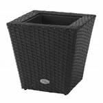 Dmc Resin Indoor/outdoor Square Wicker Vista Planter, Black, 14IN. Fixed Price $41.36.