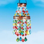 Solar Colorful Sparkling Beads Mobile Chandelier Wind Chime Hanging Patio Decor. Fixed Price $29.98.