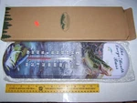 Woodland Creek 17" Large Mouth Bass Tin Wall Thermometer, Indoor Outdoor. Fixed Price $20.00.