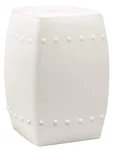 Safavieh Villa Glazed Ceramic Decorative Garden Stool, Cream - Indoor/outdoor. Fixed Price $124.95.