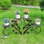 Wood/ Bamboo/metal Shelf Flower Pot Plant Stand Rack Garden Indoor Outdoor Patio. Fixed Price $35.90.
