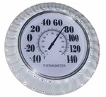Indoor Outdoor Big Bold Thermometer, 16 Inch - White Decorative Bling. Fixed Price $29.99.