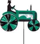 The Breeze 24" Green Tractor Whirligig Garden Stake Spinner. Fixed Price $34.99.