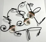 Plastec Metal Scroll Wall Ring Indoor Outdoor 6" Pot Holder Lot Of 4 New Tag. Fixed Price $59.95.