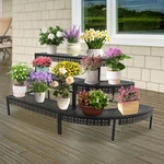 3-TIER Plant Garden Flower Pot Display Shelf Free Standing Rack. Fixed Price $98.98.