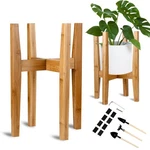 Best Adjustable Bamboo Stand For Indoor Plants, Modern Flower Holder Shelf. Fixed Price $33.38.