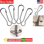 Water-resistant Silver Snap Hooks Flag Poles 6 Pack, Effortless Attachment. Fixed Price $9.99.
