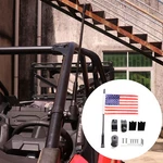 1X Atv Utv Front Roll Cage Flag Pole Holder Mount W/ Usa American Kit. Fixed Price $29.74.