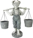 Flowers For Felicity Little Girl Garden Statue With Basket Planters, Medium, 25. Fixed Price $436.99.