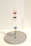 Vintage Galileo Glass Thermometer 11.5 High Multi Color Balls Temperature. Fixed Price $11.00.