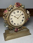 Sterling Bronze Co New York Swiss Majestic 15 Jewel Desk Boudoir Travel Clock. Fixed Price $415.00.