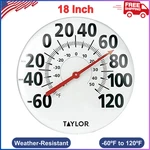 Taylor Extra Large Metal Wall Indoor Outdoor Thermometer, Easy To Read Numbers. Fixed Price $70.19.