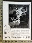 1920 Kahn-tailoring Company Indianapolis Sport Golf Men Fashion Swank Ad FC13116. Fixed Price $28.95.