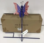 Evergreen Flag Beautiful Butterfly Americana Spinning Garden Stake 6X6X28. Fixed Price $31.99.